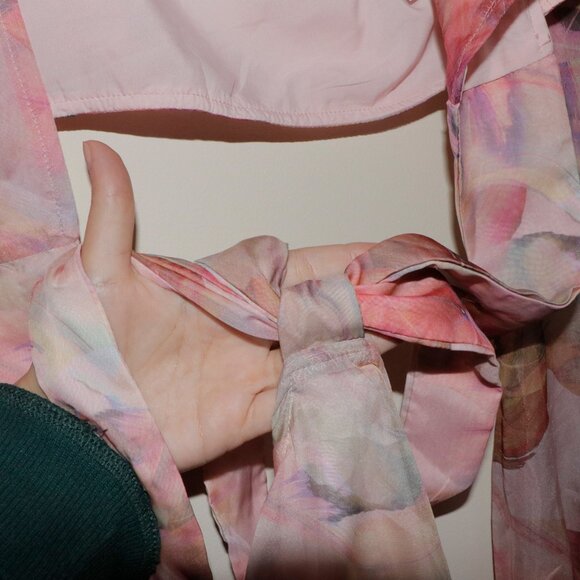 Pink Floral 2 piece romper set - Picture 9 of 16